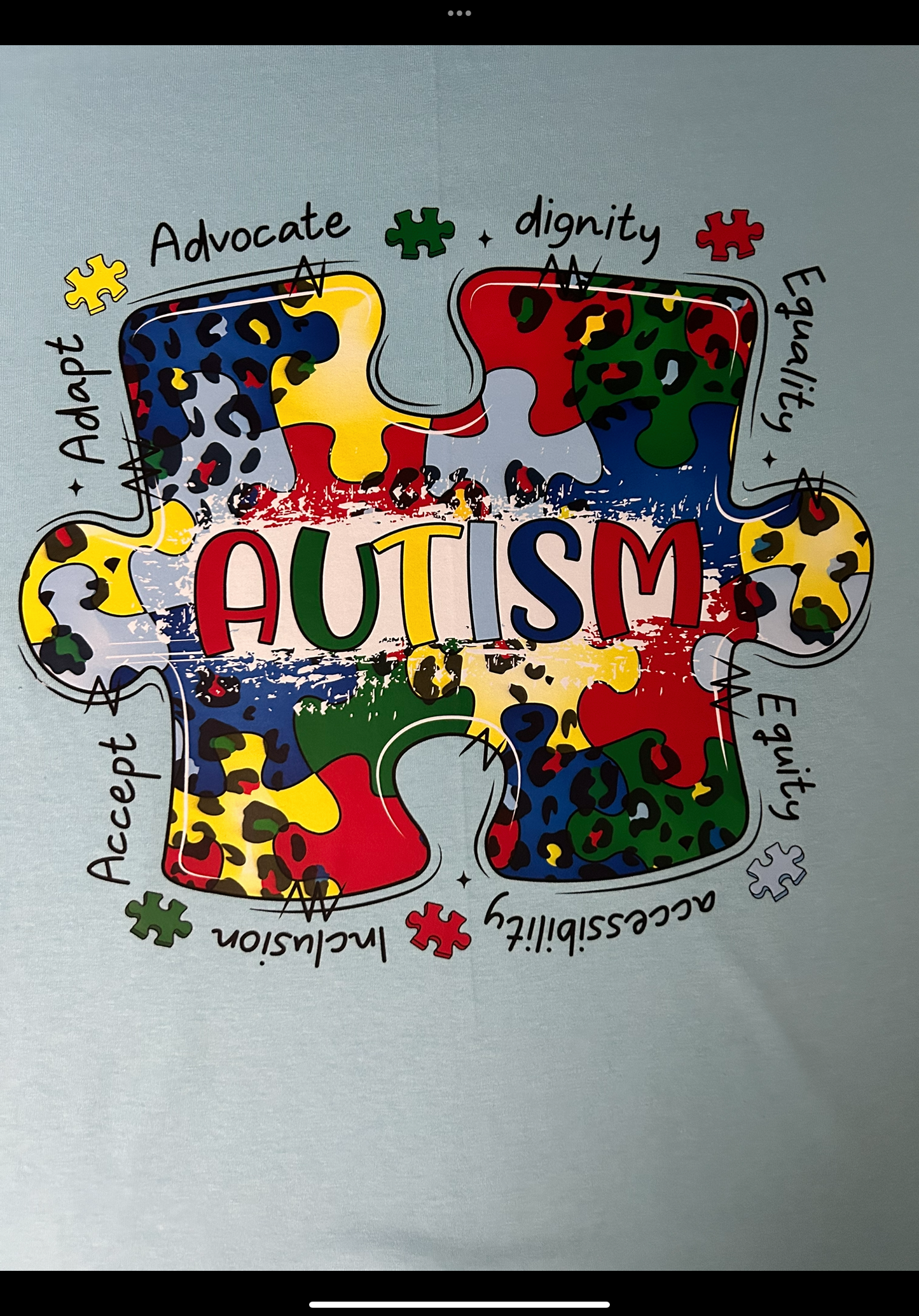 Autism awareness puzzle piece