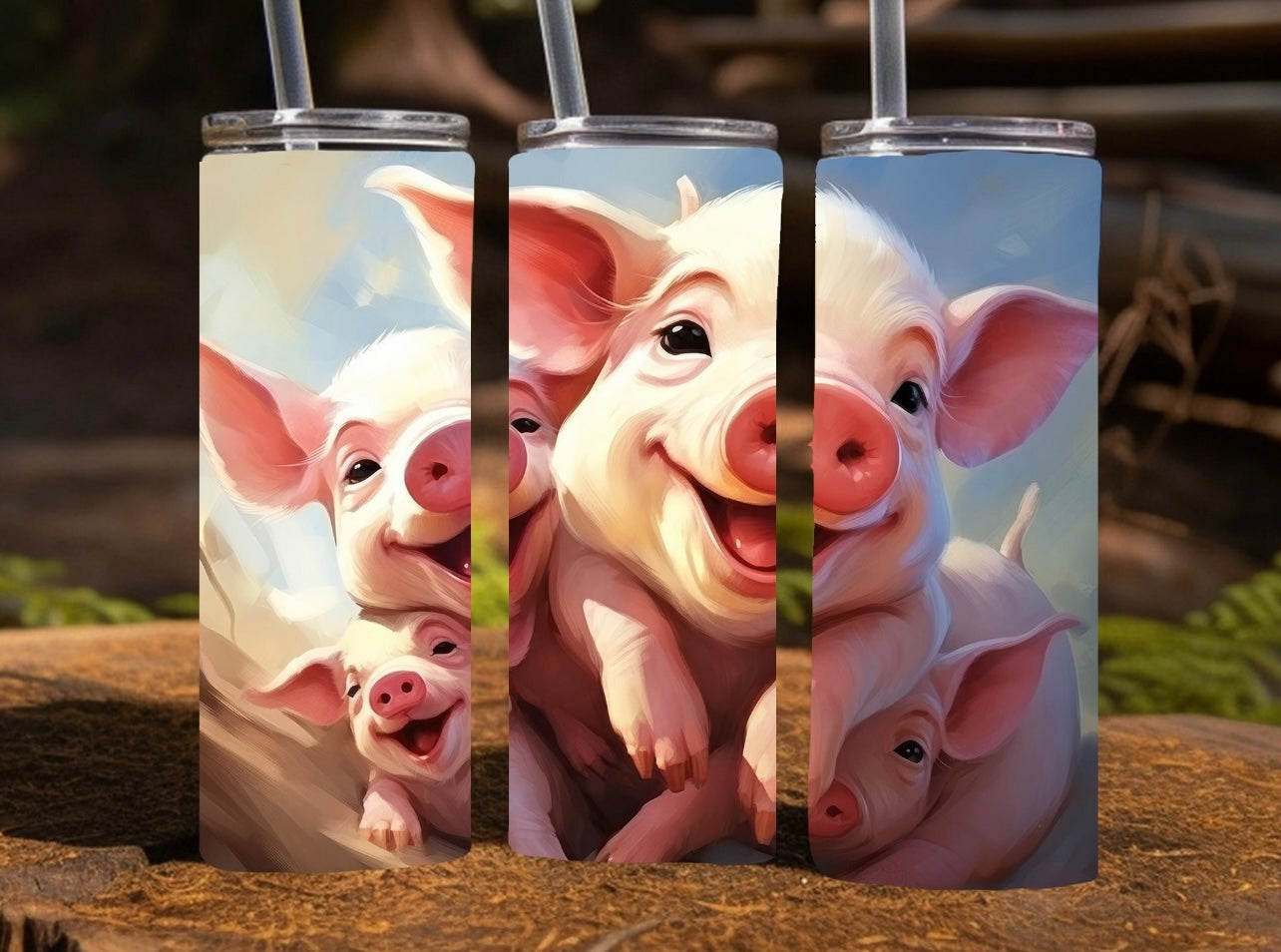 Cow selfie- pig selfie — tumbler