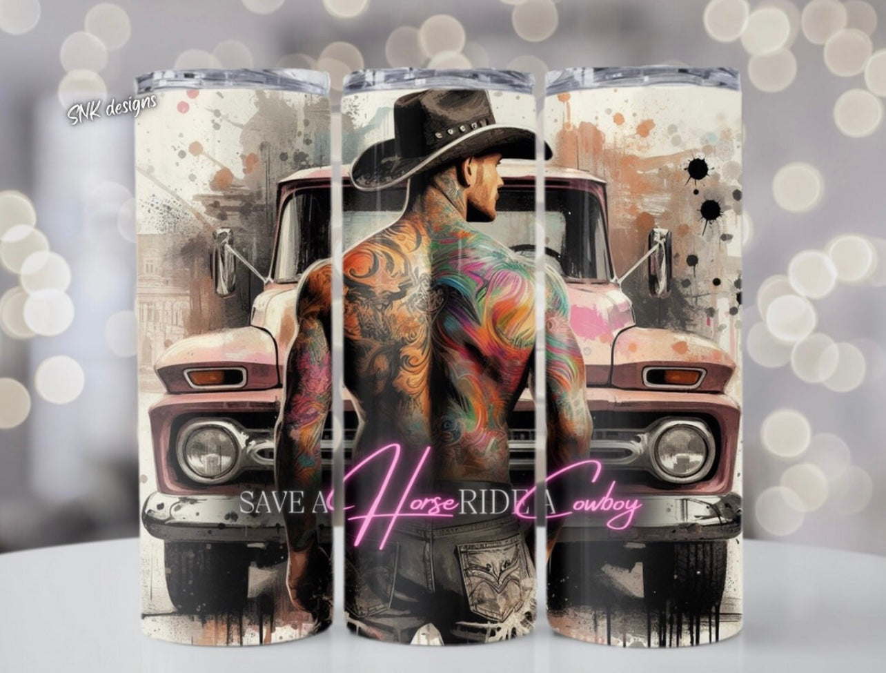 Ride a cowboy— tumbler
