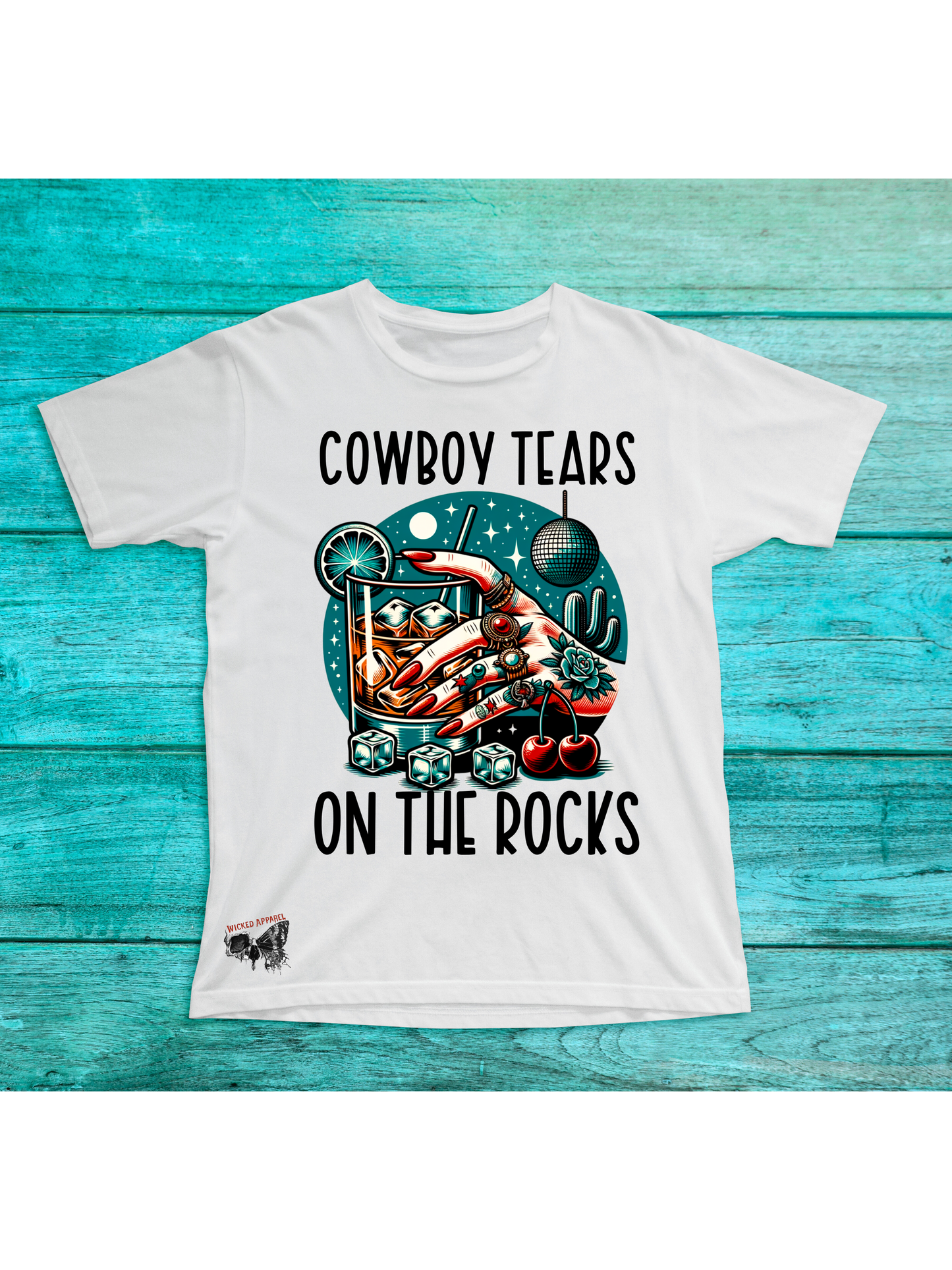 Cowboy tears on the rocks