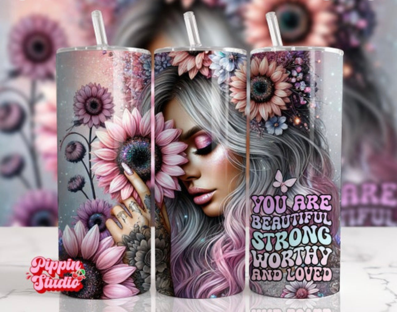 Affirmation tumbler