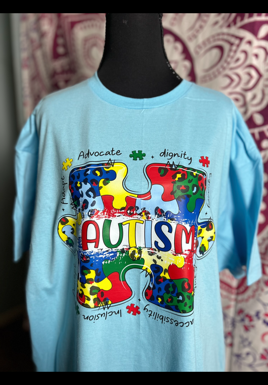 Autism awareness puzzle piece