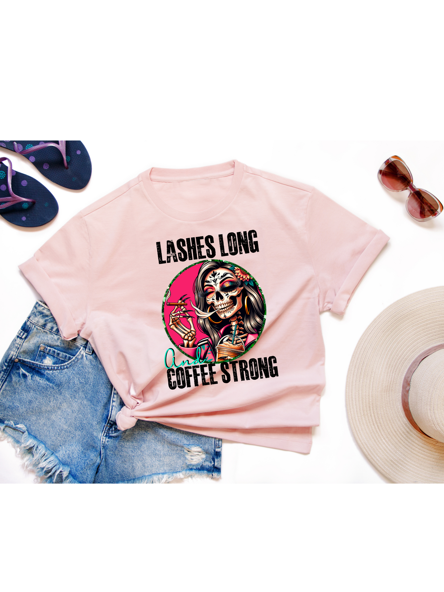 Lashes long coffee strong